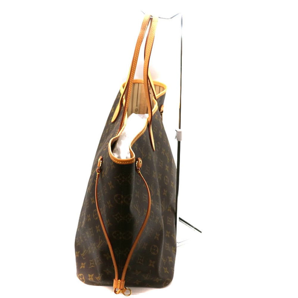 LOUIS VUITTON Neverfull Monogram Canvas Brown Tote Bag - Picture 4 of 10